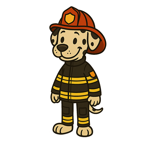 Dalmation Fire Fighter